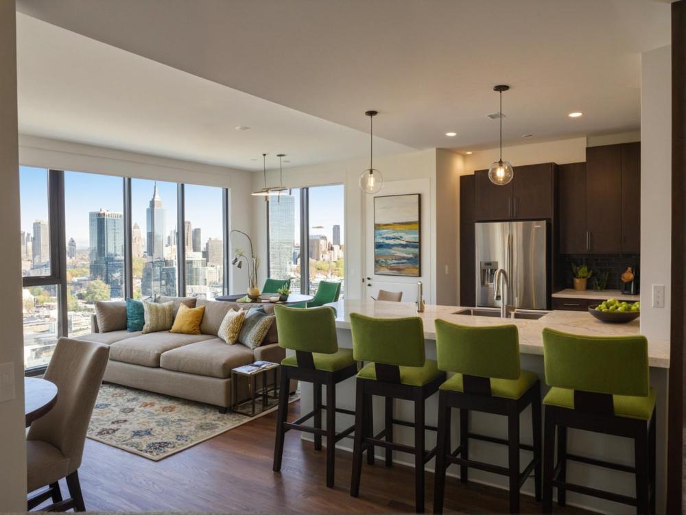 Deluxe One-Bedroom Apartment interior